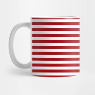 Red Nautical Lines Mug